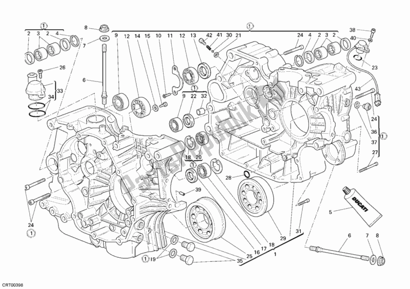 Todas as partes de Bloco Do Motor do Ducati Monster 696 USA 2008